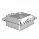 Spring USA Reflection 6 Qt. Round Stainless Steel Induction Chafer with Self-Closing Glass Lid 2172-6/37M Spring USA Reflection 6 Qt. Round Stainless Steel Induction Chafer with Self-Closing Glass Lid 2172-6/37M