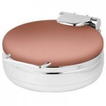 Eastern Tabletop 3995RZ Jazz Rock 8 Qt. Rectangular Bronze Coated Stainless Steel Induction Chafer with Hinged Dome Cover Eastern Tabletop 3995RZ Jazz Rock 8 Qt. Rectangular Bronze Coated Stainless Steel Induction Chafer with Hinged Dome Cover