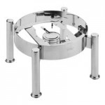 WNK from Steelite International Diva 5.5 Qt. 2/3 Size Round Stainless Steel Induction Chafer with Hinged, Soft-Close Glass Lid 5370S554 WNK from Steelite International Diva 5.5 Qt. 2/3 Size Round Stainless Steel Induction Chafer with Hinged, Soft-Close Glass Lid 5370S554