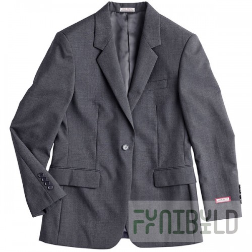 National Patrol by Henry Segal Women's Customizable Gray Suit Jacket - 02