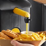 ServSense 1.5 Gallon Plastic Honey Mustard Pouch Dispenser with 16 mm Fitment