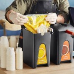 ServSense 1.5 Gallon Plastic Honey Mustard Pouch Dispenser with 16 mm Fitment