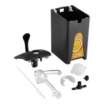 ServSense 1.5 Gallon Plastic Honey Mustard Pouch Dispenser with 16 mm Fitment