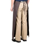 Intedge Brown Poly-Cotton Bistro Apron with 2 Pockets - 38 Intedge Brown Poly-Cotton Bistro Apron with 2 Pockets - 38