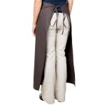 Intedge Brown Poly-Cotton Bistro Apron with 2 Pockets - 38 Intedge Brown Poly-Cotton Bistro Apron with 2 Pockets - 38