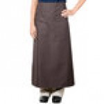 Intedge Brown Poly-Cotton Bistro Apron with 2 Pockets - 38 Intedge Brown Poly-Cotton Bistro Apron with 2 Pockets - 38