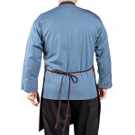 Uncommon Chef 3004 Brown Customizable Poly-Cotton Twill Bib Apron with 3 Pockets - 34