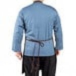 Uncommon Chef 3004 Brown Customizable Poly-Cotton Twill Bib Apron with 3 Pockets - 34