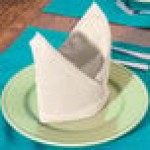 Intedge Ivory 65/35 Polycotton Blend Cloth Napkins, 22