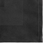 Oxford Black 100% Spun Polyester Satin Band Cloth Napkins, 20 Oxford Black 100% Spun Polyester Satin Band Cloth Napkins, 20