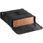 Choice Insulated Pizza Delivery Bag, Black Nylon, 24 Choice Insulated Pizza Delivery Bag, Black Nylon, 24