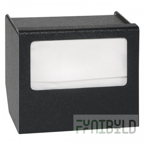 Vollrath MN-1 ModuServ Black Small Flush-Mount Napkin Dispenser