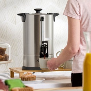 Avantco CU45ETL 45 Cup (225 oz.) Double Wall Stainless Steel Coffee Urn / Coffee Percolator - 950W