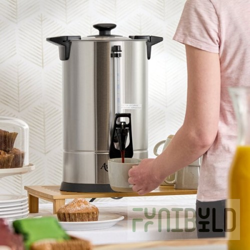 Avantco CU45ETL 45 Cup (225 oz.) Double Wall Stainless Steel Coffee Urn / Coffee Percolator - 950W