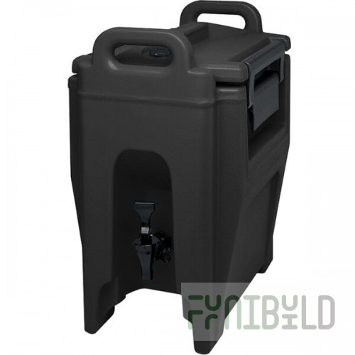 Cambro UC250110 Ultra Camtainer® 2.75 Gallon Black Insulated Beverage Dispenser
