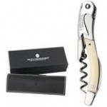 Laguiole Tradition Black with Lines Plexi Waiter's Corkscrew 3459
