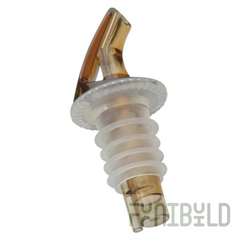Precision Pours 999 RA Rum Amber Free Flow Liquor Pourer - 12/Pack