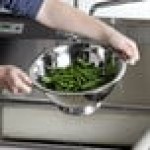 Vollrath 47965 5 Qt. Stainless Steel Colander with Base and Handles