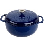 Lodge EC6D32 6 Qt. Indigo Enameled Cast Iron Dutch Oven Lodge EC6D32 6 Qt. Indigo Enameled Cast Iron Dutch Oven