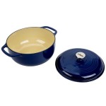 Lodge EC6D32 6 Qt. Indigo Enameled Cast Iron Dutch Oven Lodge EC6D32 6 Qt. Indigo Enameled Cast Iron Dutch Oven