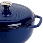 Lodge EC6D32 6 Qt. Indigo Enameled Cast Iron Dutch Oven Lodge EC6D32 6 Qt. Indigo Enameled Cast Iron Dutch Oven