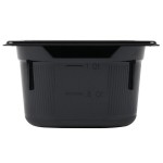 Vollrath 8064420 Super Pan® 1/6 Size Black Polycarbonate Food Pan - 4 Vollrath 8064420 Super Pan® 1/6 Size Black Polycarbonate Food Pan - 4
