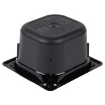 Vollrath 8064420 Super Pan® 1/6 Size Black Polycarbonate Food Pan - 4 Vollrath 8064420 Super Pan® 1/6 Size Black Polycarbonate Food Pan - 4