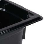 Vollrath 8064420 Super Pan® 1/6 Size Black Polycarbonate Food Pan - 4 Vollrath 8064420 Super Pan® 1/6 Size Black Polycarbonate Food Pan - 4