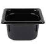 Vollrath 8064420 Super Pan® 1/6 Size Black Polycarbonate Food Pan - 4 Vollrath 8064420 Super Pan® 1/6 Size Black Polycarbonate Food Pan - 4