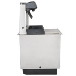 Servend 2705936 DI-1522 6 Valve Sanitary Lever Drop-In Beverage Dispenser with 60 lb. Ice Storage and Internal Carbonator