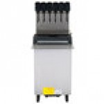 Servend 2705936 DI-1522 6 Valve Sanitary Lever Drop-In Beverage Dispenser with 60 lb. Ice Storage and Internal Carbonator