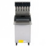 Servend 2705936 DI-1522 6 Valve Sanitary Lever Drop-In Beverage Dispenser with 60 lb. Ice Storage and Internal Carbonator