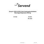 Servend 2705936 DI-1522 6 Valve Sanitary Lever Drop-In Beverage Dispenser with 60 lb. Ice Storage and Internal Carbonator