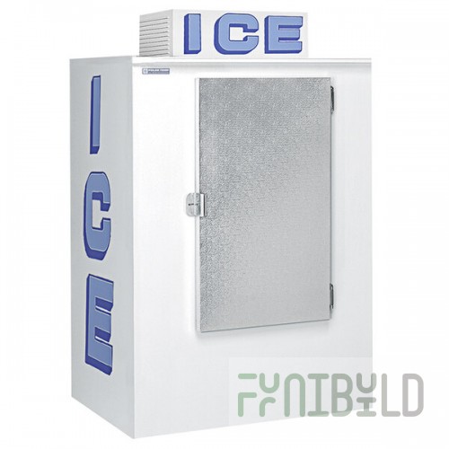 Polar Temp 420CWP Cold Wall Outdoor Ice Merchandiser - 42 cu. ft.