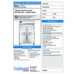 Continental Refrigerator 2FSN-SA-HD 52 Continental Refrigerator 2FSN-SA-HD 52