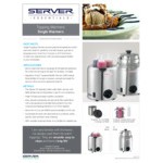 Server SBW 86810 Signature Touch 3 Qt. Round Warmer with 3 Bottles - 120V, 500W