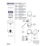 Server SBW 86810 Signature Touch 3 Qt. Round Warmer with 3 Bottles - 120V, 500W