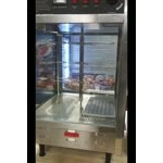 Benchmark USA 51012 Humidified Rotating Pizza / Pretzel Display Warmer with Pretzel Rack and 12 Benchmark USA 51012 Humidified Rotating Pizza / Pretzel Display Warmer with Pretzel Rack and 12