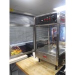 Benchmark USA 51012 Humidified Rotating Pizza / Pretzel Display Warmer with Pretzel Rack and 12 Benchmark USA 51012 Humidified Rotating Pizza / Pretzel Display Warmer with Pretzel Rack and 12