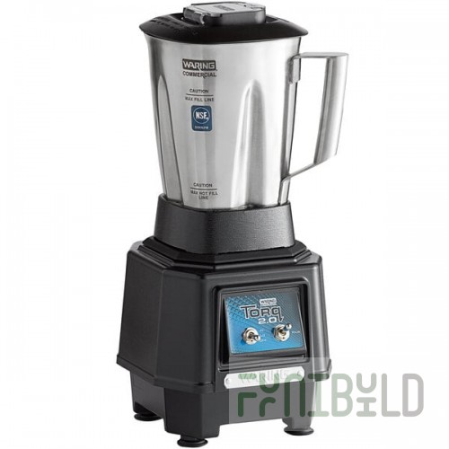 Waring TBB145S4 2 hp Torq 2.0 Blender with Toggle Controls and 48 oz. Stainless Steel Container - 120V