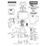 Waring TBB145S4 2 hp Torq 2.0 Blender with Toggle Controls and 48 oz. Stainless Steel Container - 120V Waring TBB145S4 2 hp Torq 2.0 Blender with Toggle Controls and 48 oz. Stainless Steel Container - 120V