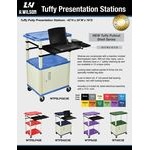 Luxor WT34E Black Tuffy AV Cart - 3 Shelf, 24