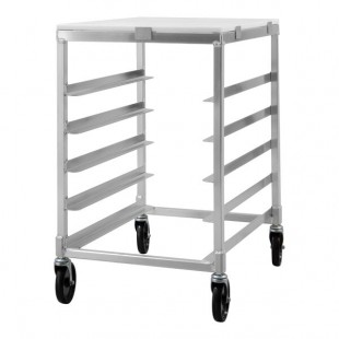 New Age Industrial Heavy-Duty Series 5-Pan End-Load Bakery Half-Size Mobile Aluminum Sheet Pan Rack with Food-Grade HDPE Top 95958 New Age Industrial Heavy-Duty Series 5-Pan End-Load Bakery Half-Size Mobile Aluminum Sheet Pan Rack with Food-Grade HDPE Top 95958