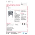 Garland MCO-ED-10M Single Deck Deep Depth Full Size Electric Convection Oven with easyTouch Controls - 208V, 1 Phase, 10.4 kW
