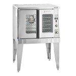Garland MCO-GS-10S Natural Gas Single Deck Standard Depth Full Size Convection Oven with Analog Controls - 60,000 BTU