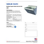 Sani-Lav S800 Stainless Steel Wall-Mount Surgeon Scrub Sink