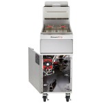 Vulcan 1VK65A-2 PowerFry5 65-70 lb. Liquid Propane Floor Fryer with Solid State Analog Controls - 80,000 BTU