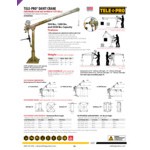 OZ Lifting Products Pedestal Base OZPED1 for Tele-Pro Davit Cranes OZ Lifting Products Pedestal Base OZPED1 for Tele-Pro Davit Cranes