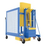 Vestil 400 lb. Electric Hydraulic Trash Can Dumper with 60