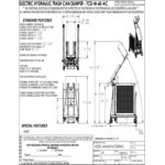 Vestil 400 lb. Electric Hydraulic Trash Can Dumper with 60
